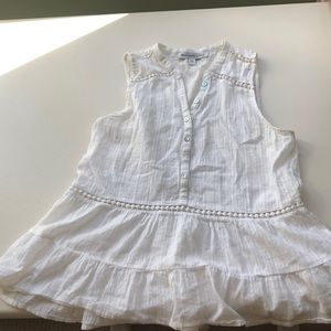 White Abercrombie Tank size xs